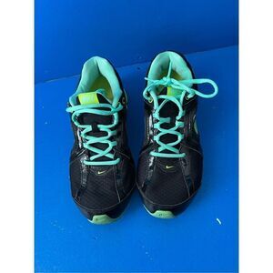 Nike Reax Women's Size 8 Black Green Athletic Running Sneakers Shoes 599562-004